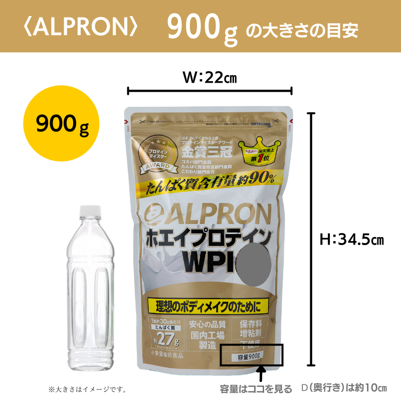 ALPRON (アルプロン) ホエイ プロテイン チョコレート風味 WPCプロテイン ぷろていん ホエイ ホエイプロテイン 1kg 国産 生きた